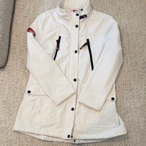 Canada Women's White Jacket with Black Details